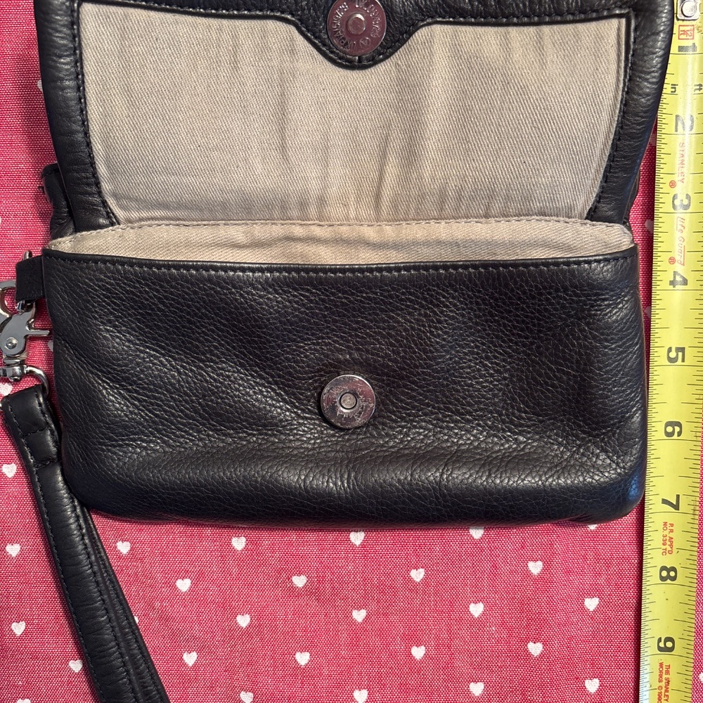 Black leather wristlet - Picture 4 of 7